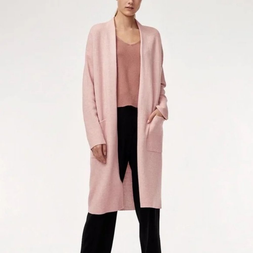 Aritzia Tan Long Cardigan